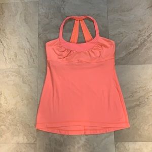 Lululemon Orange Workout Top